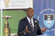 Science and Technology Director General Dr Phil Mjwara discussing innovation and water in South Africa
